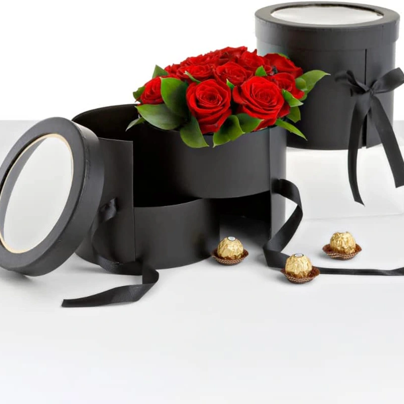 Premium Quality Round Customized Paper Flower Box