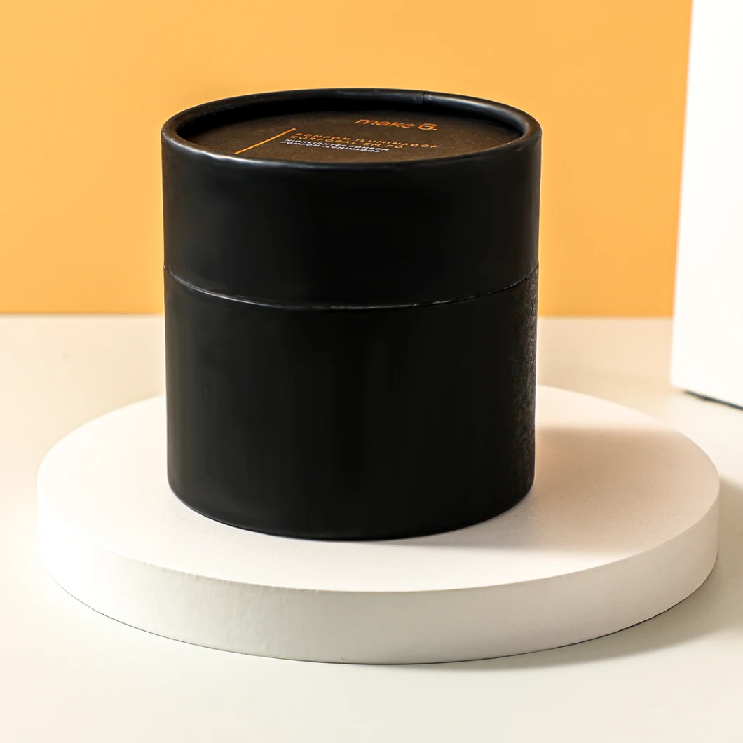 Custom Luxury Round Paper Tube Box Candle Packaging Box Cylinder Gift Box