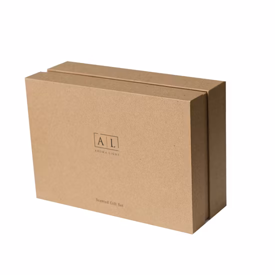 Confezione regalo in carta kraft resistente agli strappi con elevata durezza e stampa individuale per candele/bottiglie di miele