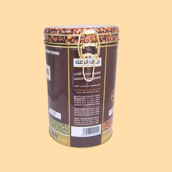 Contenitore per imballaggio di biscotti al caffè personalizzato in fabbrica, secchio scorrevole in metallo per popcorn, insegna musicale, banca di monete, scatola per il pranzo, regalo, candela da tè, barattolo di latta, barattolo di latta